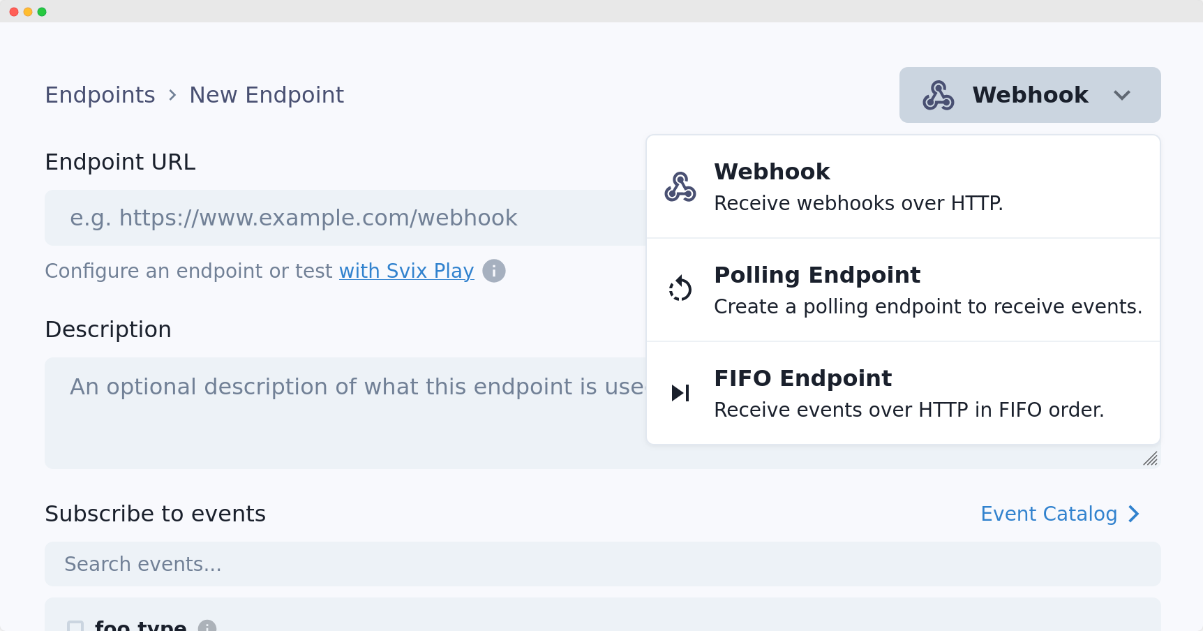 Adding a FIFO endpoint