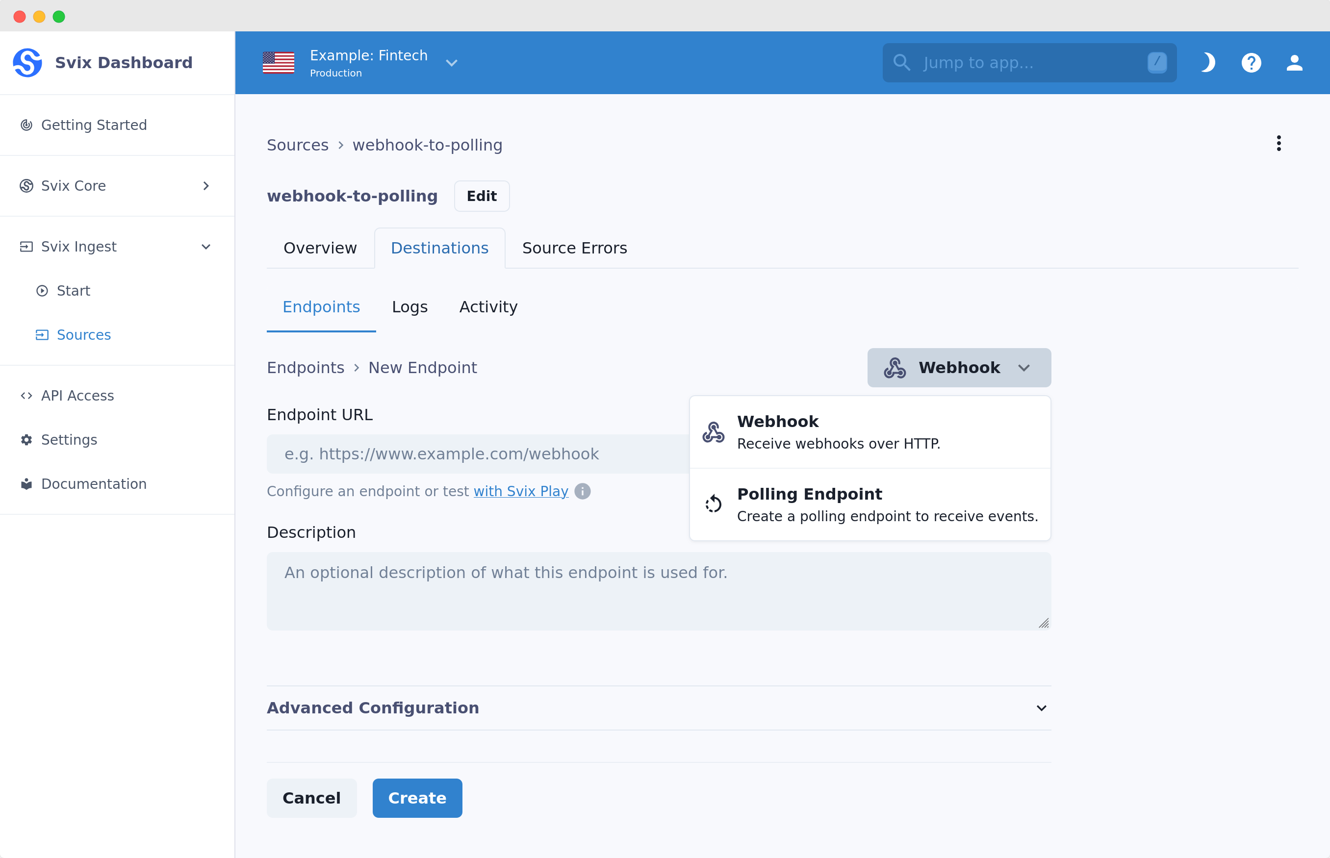 Creating a polling endpoint